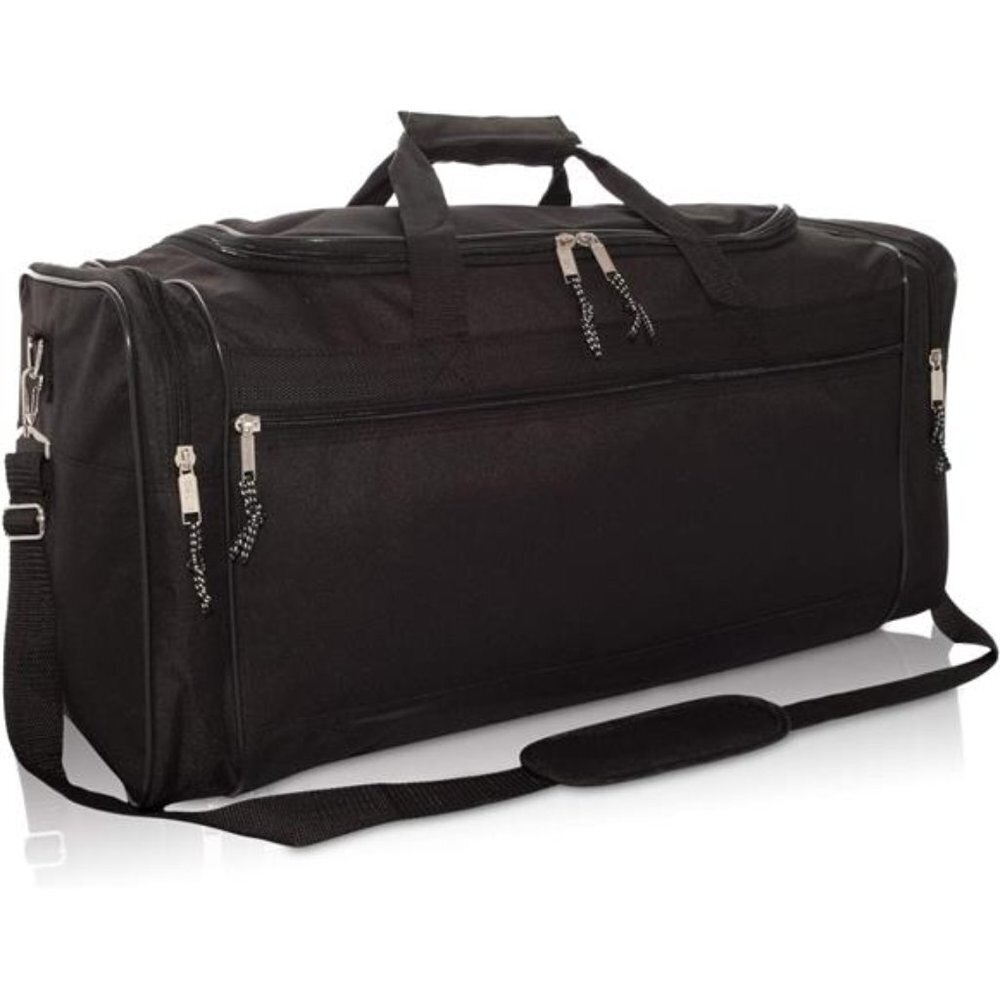 Duffle Bag 25" Extra Large Travel Black Men Weekender
